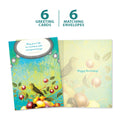 Load image into Gallery viewer, The cover and inside of Tree-Free’s May Your Life Be card, along with the following text: “6 greeting cards, 6 matching envelopes”