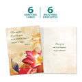 Load image into Gallery viewer, The cover and inside of Tree-Free’s Happiness Dragonfly card, along with the following text: “6 greeting cards, 6 matching envelopes”