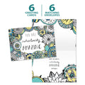 Load image into Gallery viewer, The cover and inside of Tree-Free’s Ridiculously Amazing card, along with the following text: “6 greeting cards, 6 matching envelopes”