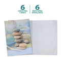 Load image into Gallery viewer, The cover and inside of Tree-Free’s Life Is A Balance card, along with the following text: “6 greeting cards, 6 matching envelopes”