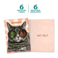 Load image into Gallery viewer, The cover and inside of Tree-Free’s Weirdmaste card, along with the following text: “6 greeting cards, 6 matching envelopes”