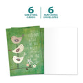 Load image into Gallery viewer, The cover and inside of Tree-Free’s Who Matters card, along with the following text: “6 greeting cards, 6 matching envelopes”