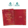 Load image into Gallery viewer, The cover and inside of Tree-Free’s I Have Found The One card, along with the following text: “6 greeting cards, 6 matching envelopes”