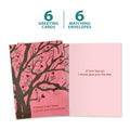 Load image into Gallery viewer, The cover and inside of Tree-Free’s If Love Was Air card, along with the following text: “6 greeting cards, 6 matching envelopes”