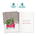 Load image into Gallery viewer, The cover and inside of Tree-Free’s Headed Home card, along with the following text: “4 greeting cards, 4 matching envelopes”