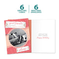 Load image into Gallery viewer, The cover and inside of Tree-Free’s Good Friends card, along with the following text: “6 greeting cards, 6 matching envelopes”