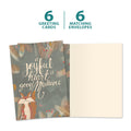 Load image into Gallery viewer, The cover and inside of Tree-Free’s A Joyful Heart card, along with the following text: “6 greeting cards, 6 matching envelopes”