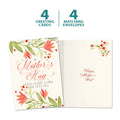 Load image into Gallery viewer, The cover and inside of Tree-Free’s A Mother's Hug card, along with the following text: “4 greeting cards, 4 matching envelopes”