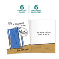Load image into Gallery viewer, The cover and inside of Tree-Free’s Yelling What card, along with the following text: “6 greeting cards, 6 matching envelopes”