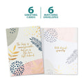Load image into Gallery viewer, The cover and inside of Tree-Free’s Immeasurable Loss card, along with the following text: “6 greeting cards, 6 matching envelopes”
