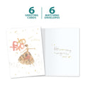 Load image into Gallery viewer, The cover and inside of Tree-Free’s Magical Day card, along with the following text: “6 greeting cards, 6 matching envelopes”