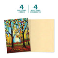 Load image into Gallery viewer, The cover and inside of Tree-Free’s Season of the Soul card, along with the following text: “4 greeting cards, 4 matching envelopes”