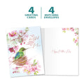 Load image into Gallery viewer, The cover and inside of Tree-Free’s Beautiful Mom card, along with the following text: “4 greeting cards, 4 matching envelopes”