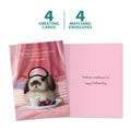 Load image into Gallery viewer, The cover and inside of Tree-Free’s Keep Us Alive card, along with the following text: “4 greeting cards, 4 matching envelopes”