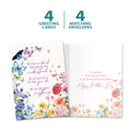 Load image into Gallery viewer, The cover and inside of Tree-Free’s Our Bond card, along with the following text: “4 greeting cards, 4 matching envelopes”