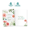 Load image into Gallery viewer, The cover and inside of Tree-Free’s Serenity Happiness Love card, along with the following text: “6 greeting cards, 6 matching envelopes”