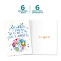 Load image into Gallery viewer, The cover and inside of Tree-Free’s Change The World card, along with the following text: “6 greeting cards, 6 matching envelopes”