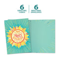 Load image into Gallery viewer, The cover and inside of Tree-Free’s Happy Difference card, along with the following text: “6 greeting cards, 6 matching envelopes”