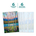 Load image into Gallery viewer, The cover and inside of Tree-Free’s Hope Springs Eternal card, along with the following text: “6 greeting cards, 6 matching envelopes”