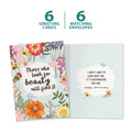 Load image into Gallery viewer, The cover and inside of Tree-Free’s Everywhere You Are card, along with the following text: “6 greeting cards, 6 matching envelopes”