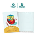 Load image into Gallery viewer, The cover and inside of Tree-Free’s Teacher Definition card, along with the following text: “6 greeting cards, 6 matching envelopes”