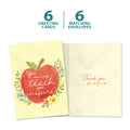 Load image into Gallery viewer, The cover and inside of Tree-Free’s You Inspire card, along with the following text: “6 greeting cards, 6 matching envelopes”