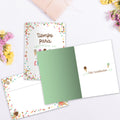 Load image into Gallery viewer, The inside of Tree-Free’s Cumpleanos Ice Cream card, with the cover and envelope in the background.