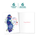 Load image into Gallery viewer, The cover and inside of Tree-Free’s A Great Adventure card, along with the following text: “6 greeting cards, 6 matching envelopes”