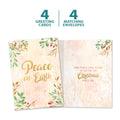 Load image into Gallery viewer, The cover and inside of Tree-Free’s Peace Every Day card, along with the following text: “4 greeting cards, 4 matching envelopes”