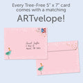 Load image into Gallery viewer, The envelope for Tree-Free’s Savoring 21 card, along with the following text: “Every Tree-Free 5x7 card comes with a matching ARTvelope!”