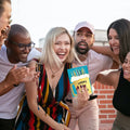 Load image into Gallery viewer, Lifestyle image(s) featuring Tree-Free’s Cheers to 21 card