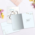 Load image into Gallery viewer, The inside of Tree-Free’s Fabulous 50 card, with the cover and envelope in the background.