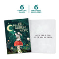 Load image into Gallery viewer, The cover and inside of Tree-Free’s Magical Wishes card, along with the following text: “6 greeting cards, 6 matching envelopes”