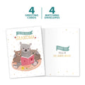 Load image into Gallery viewer, The cover and inside of Tree-Free’s The Best Grandma card, along with the following text: “4 greeting cards, 4 matching envelopes”