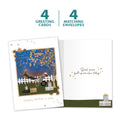 Load image into Gallery viewer, The cover and inside of Tree-Free’s Relax Today card, along with the following text: “4 greeting cards, 4 matching envelopes”