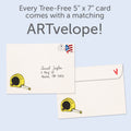 Load image into Gallery viewer, The envelope for Tree-Free’s Got It Nailed card, along with the following text: “Every Tree-Free 5x7 card comes with a matching ARTvelope!”