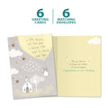 Load image into Gallery viewer, The cover and inside of Tree-Free’s A Little Blessing card, along with the following text: “6 greeting cards, 6 matching envelopes”
