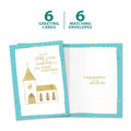 Load image into Gallery viewer, The cover and inside of Tree-Free’s In His Sight card, along with the following text: “6 greeting cards, 6 matching envelopes”