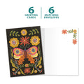Load image into Gallery viewer, The cover and inside of Tree-Free’s Beautiful Change card, along with the following text: “6 greeting cards, 6 matching envelopes”