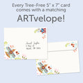 Load image into Gallery viewer, The envelope for Tree-Free’s Know the Way card, along with the following text: “Every Tree-Free 5x7 card comes with a matching ARTvelope!”