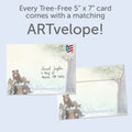 Load image into Gallery viewer, The envelope for Tree-Free’s Sweetest When Shared card, along with the following text: “Every Tree-Free 5x7 card comes with a matching ARTvelope!”