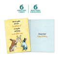 Load image into Gallery viewer, The cover and inside of Tree-Free’s Drink to That card, along with the following text: “6 greeting cards, 6 matching envelopes”