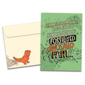 Load image into Gallery viewer, The cover of Tree-Free's Blast from the Past card, along with its matching envelope.