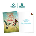 Load image into Gallery viewer, The cover and inside of Tree-Free’s Sweetest Joys Wife card, along with the following text: “6 greeting cards, 6 matching envelopes”