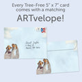 Load image into Gallery viewer, The envelope for Tree-Free’s Good Looking Ducks card, along with the following text: “Every Tree-Free 5x7 card comes with a matching ARTvelope!”
