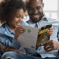 Load image into Gallery viewer, Lifestyle image(s) featuring Tree-Free’s Compass Dad Birthday card