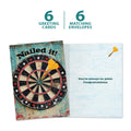 Load image into Gallery viewer, The cover and inside of Tree-Free’s Nailed It card, along with the following text: “6 greeting cards, 6 matching envelopes”