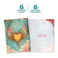 Load image into Gallery viewer, The cover and inside of Tree-Free’s Furever Heart card, along with the following text: “6 greeting cards, 6 matching envelopes”