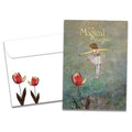 Load image into Gallery viewer, The cover of Tree-Free's Floating on a Bubble Daughter card, along with its matching envelope.