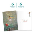 Load image into Gallery viewer, The cover and inside of Tree-Free’s Floating on a Bubble Daughter card, along with the following text: “6 greeting cards, 6 matching envelopes”